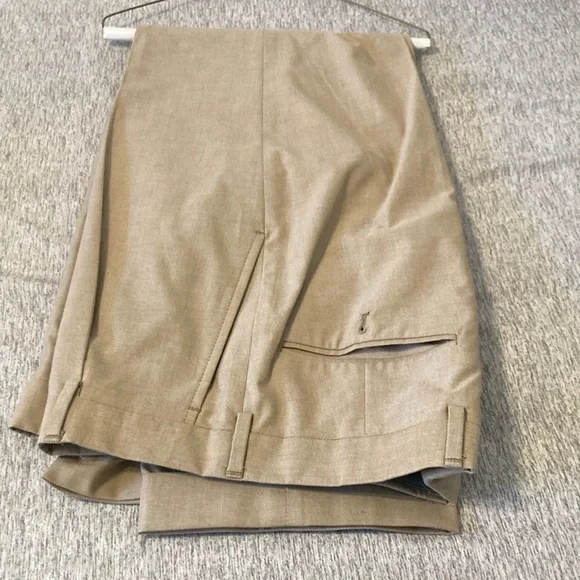 Hart Schaffner Marx Tan Suit with Notched Lapel